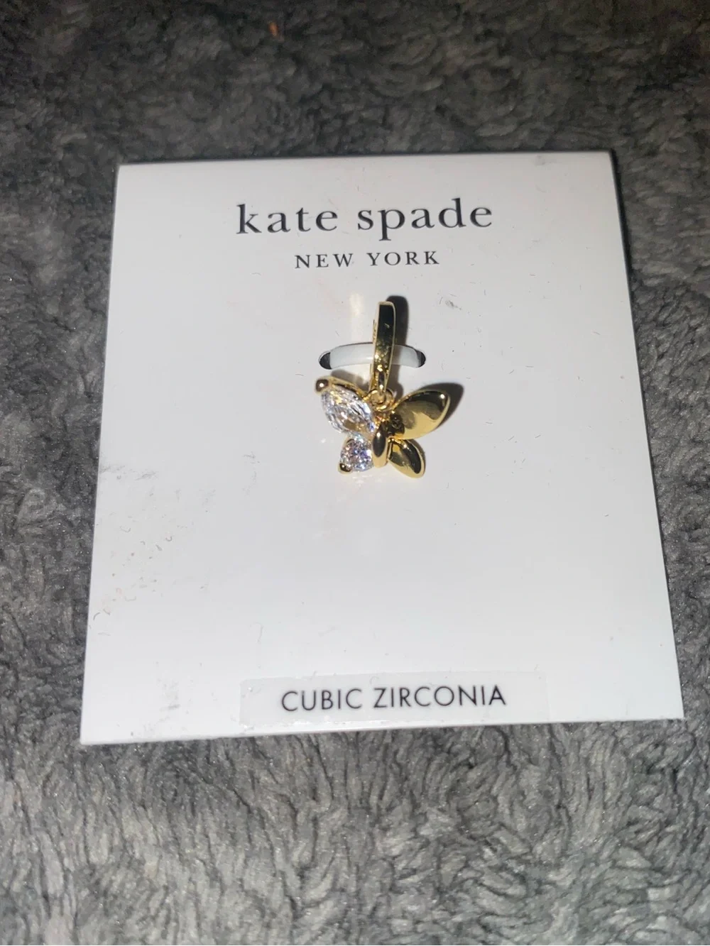 Kate Spade New York Womens Butterfly Charm $60
